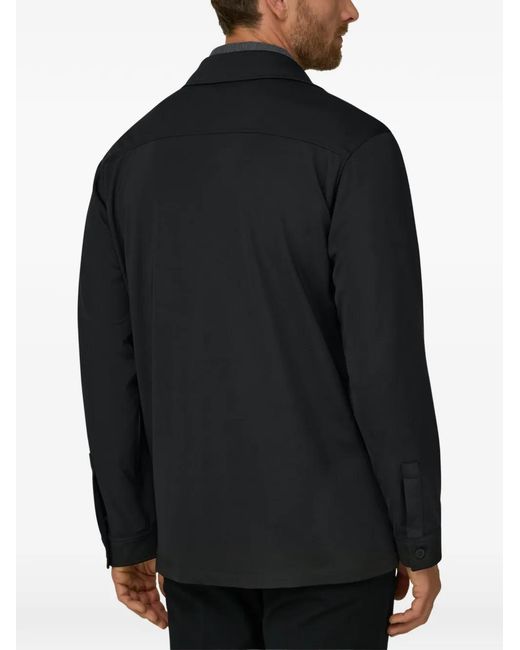 Boggi Black B Tech Shirt Jacket for men