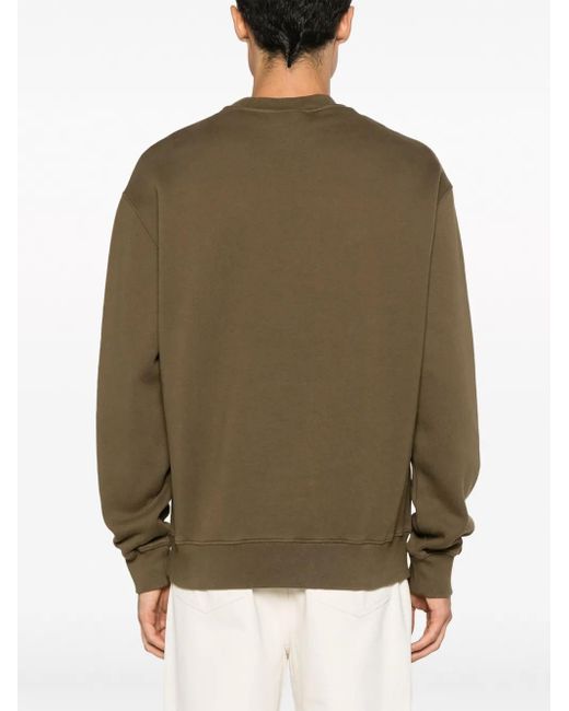 Maison Kitsuné Sweater Met Logoprint in het Green voor heren