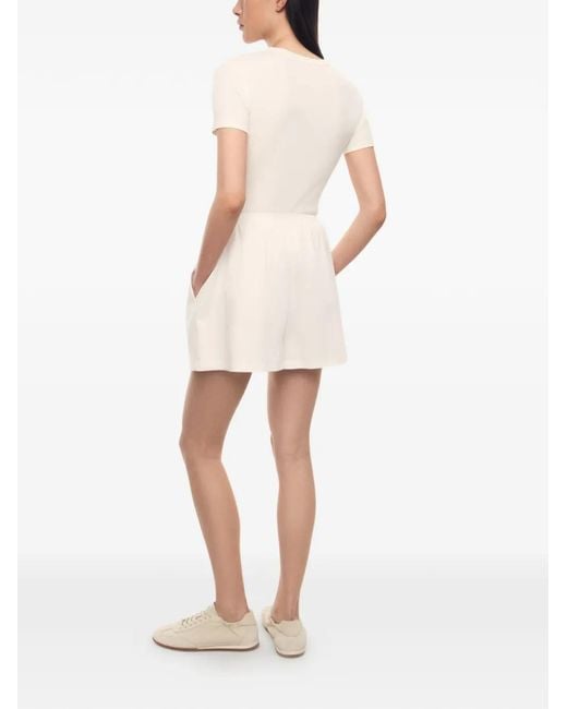 12 STOREEZ White Mica Mercerised Cotton Shorts