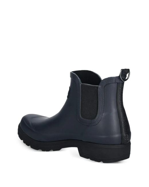 Barbour Blue Elasticated Ankle Boots for men