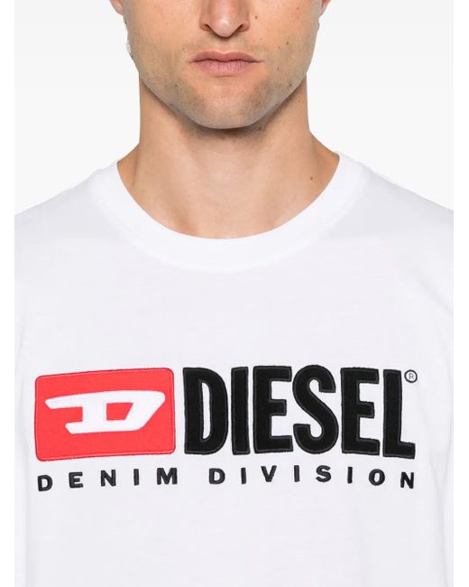 DIESEL White T-Boxt-Div for men
