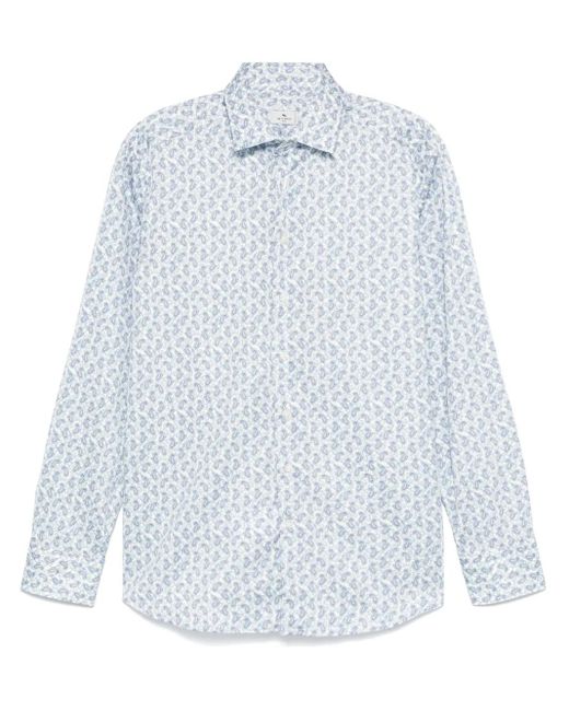 Etro Hemd Mit Paisleymuster in White für Herren