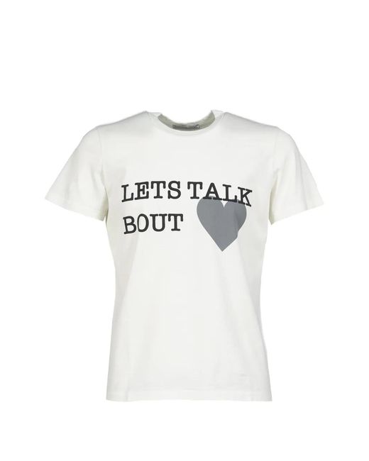 CEDARWOOD White Slogan-Print Fitted T-Shirt for men