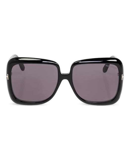 Tom Ford Brown Ft1156 Oversize-Frame Sunglasses