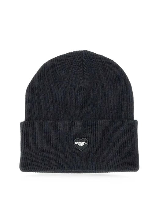 Carhartt Blue Small Heart Beanie for men