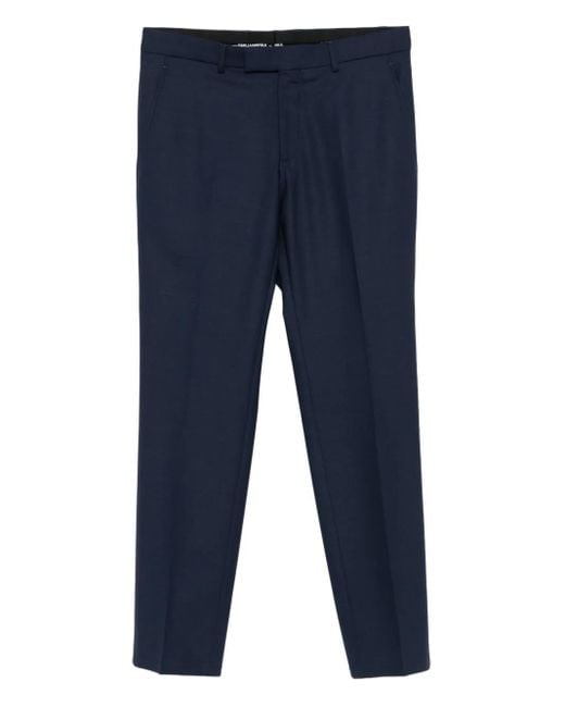 Karl Lagerfeld Blue Tailored Trousers for men