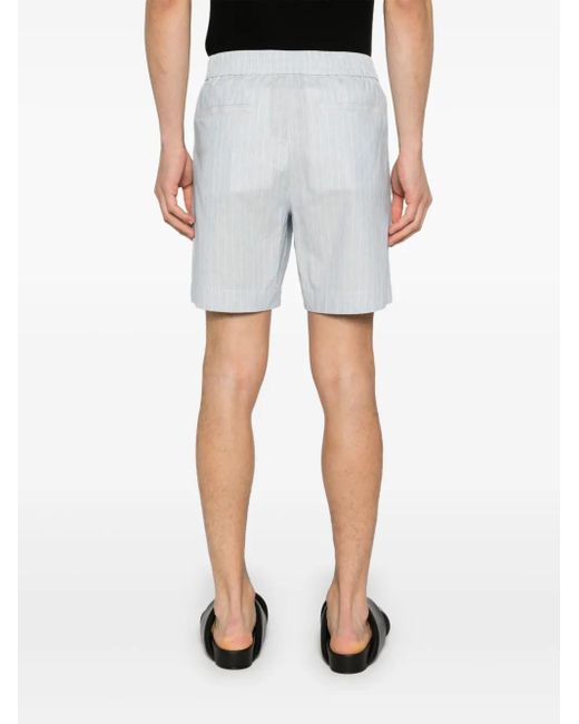 Jonathan Simkhai White Pinstriped Shorts for men