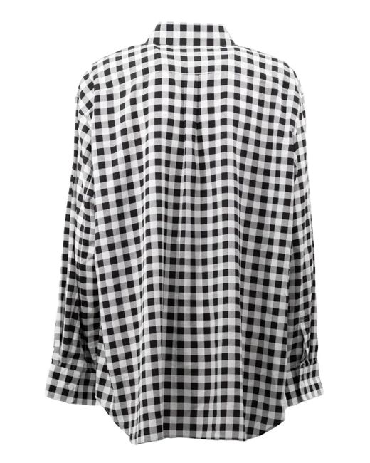Comme des Garçons Black Check-Print Shirt