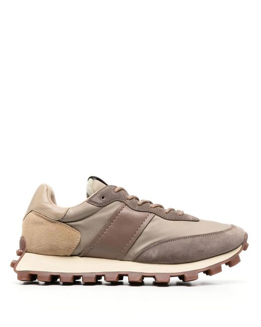 Tod's Pink 1T Paneled Low-Top Sneakers for men