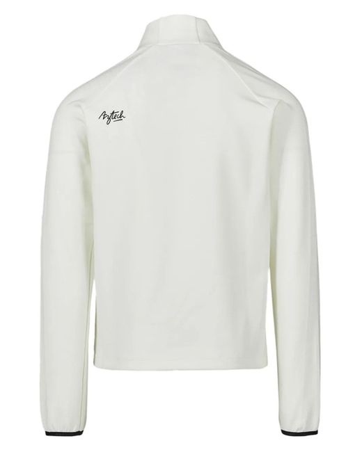 Aztech Mountain White Half-Zip Sweatshirt for men