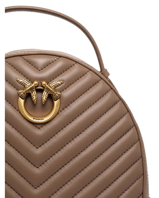 Pinko Natural Love Chevron Backpack