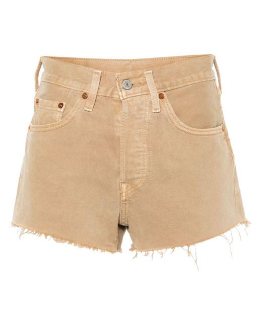Levi's Natural 501 Cotton Denim Shorts
