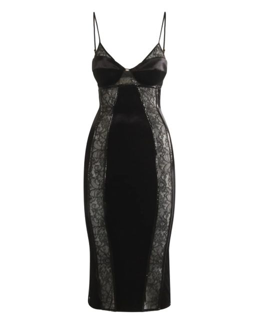 Robe À Coupe Mi-Longue Elisabetta Franchi en coloris Black
