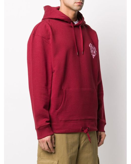 KENZO Katoen Sweater Met Capuchon in het Rood voor heren - Lyst