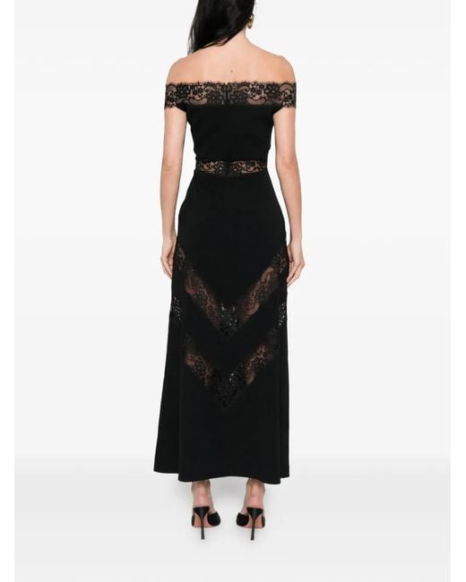 Elie Saab Black Ruffled Dress