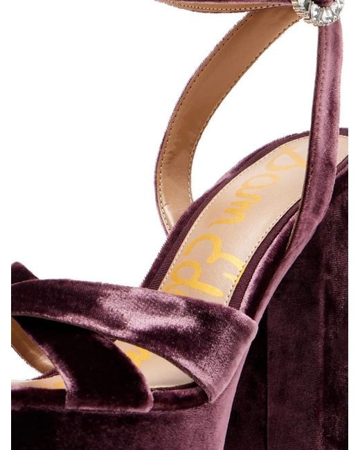 Sam Edelman Purple Sandales Savannah Glow À Boucle Ornée De Cristal