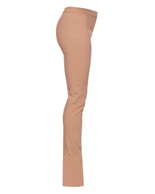 Pinko Natural Skinny Trousers With Tailored Silhouette