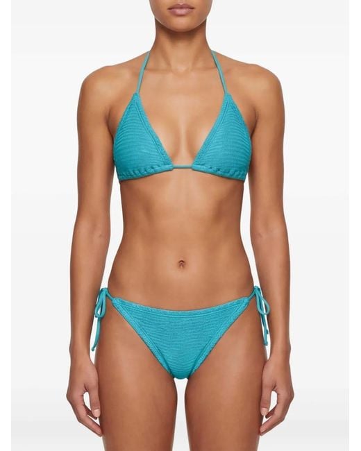 Paramidonna Blue Textured Tie Beachwear