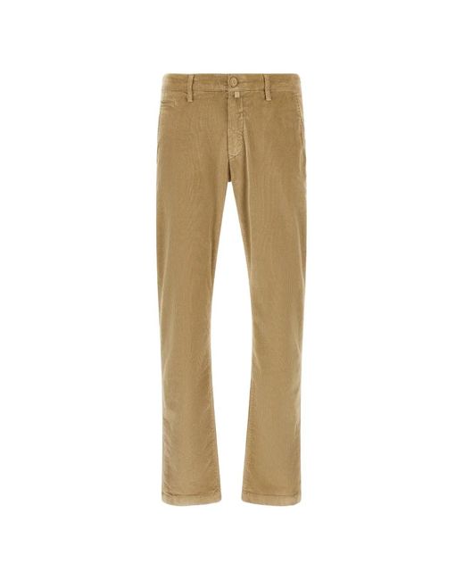Jacob Cohen Natural Bobby Corduroy Chino Trousers for men