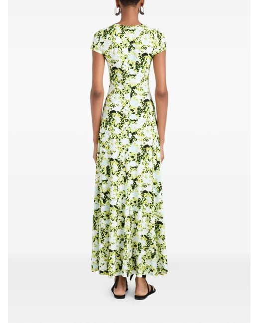 Proenza Schouler Metallic Noelani Twist Dress