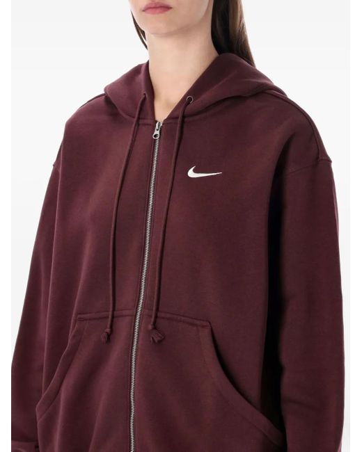 Nike Red Zipped Hoodie Os