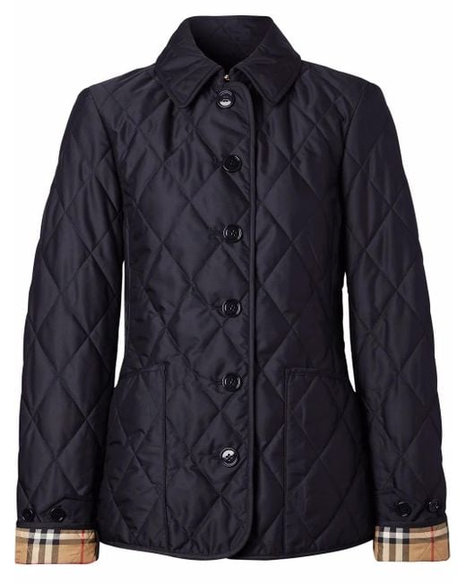 Veste Thermorégulée À Matelassage En Losanges Burberry en coloris Blue