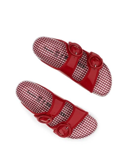 Birkenstock Red Arizona Patent Leather Sandals