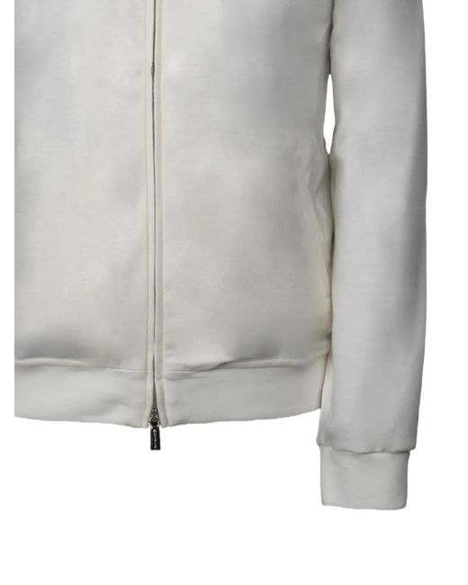 Moorer Gray Zip-Up Jacket for men