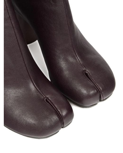 Maison Margiela Brown Tabi Leather Ankle Boots