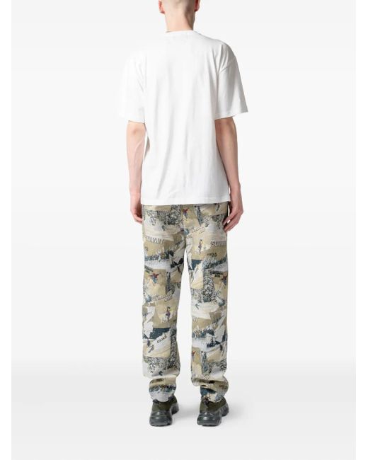 Yoshio Kubo White Tapestry-Pocket T-Shirt
