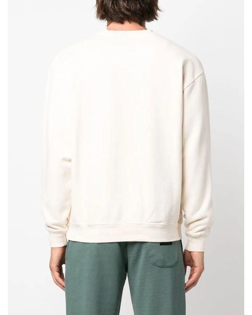 Market White Embroidered-Logo Sweatshirt for men