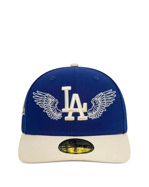 KTZ Blue La Dodgers Mlb Team Winged Cap for men