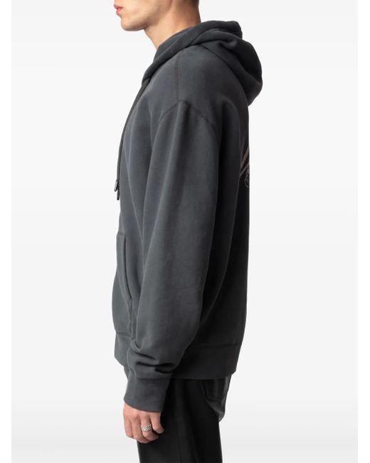 Felpa Sacha Con Cappuccio di Zadig & Voltaire in Gray da Uomo