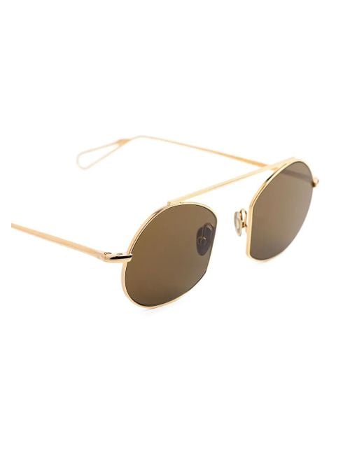 Ahlem Metallic Sonnenbrille Mit Rundem Gestell