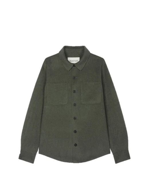 Bompard Green Chest-Pocket Overshirt for men