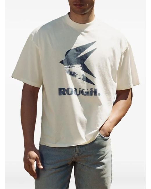 ROUGH Natural Aetos Graphic-Print T-Shirt