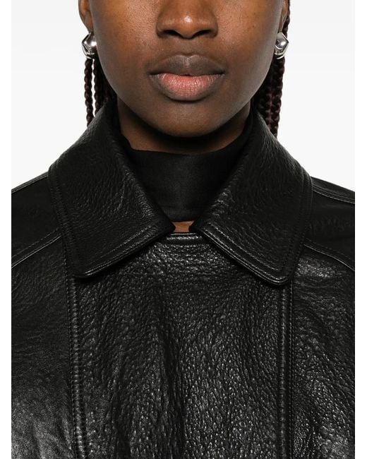 Nour Hammour Black Micah Leather Jacket