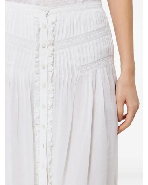 Isabel Marant White Loraine Skirt
