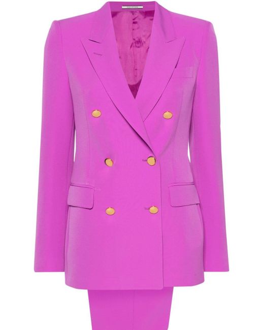 Tagliatore Pink Double-breasted Evening Suit
