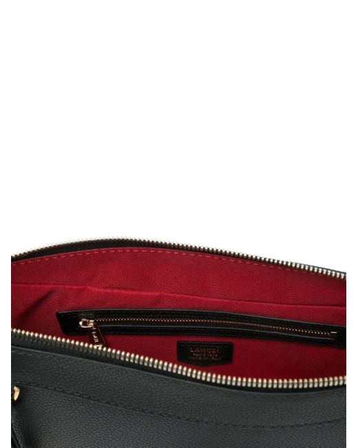 Lancel Black Leather Shoulder Bag