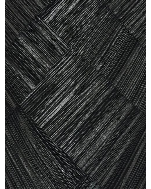 Cult Gaia Black Varsha Pleated Mini Dress
