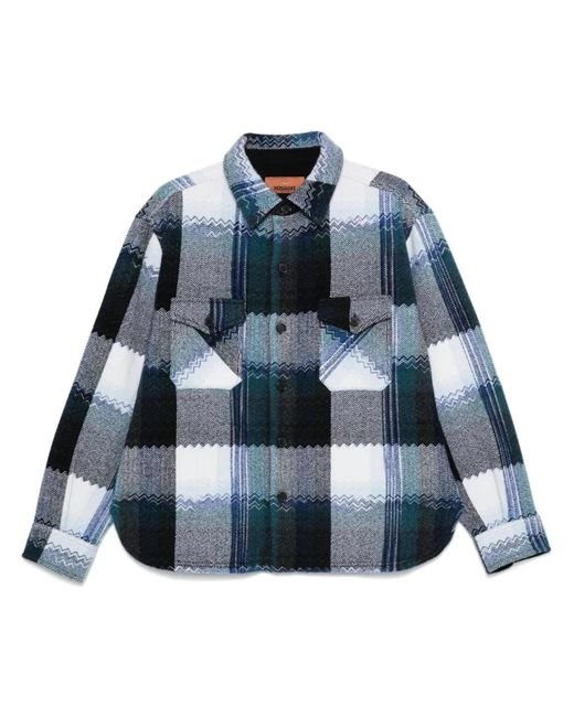 Missoni Blue Checked Shirt for men