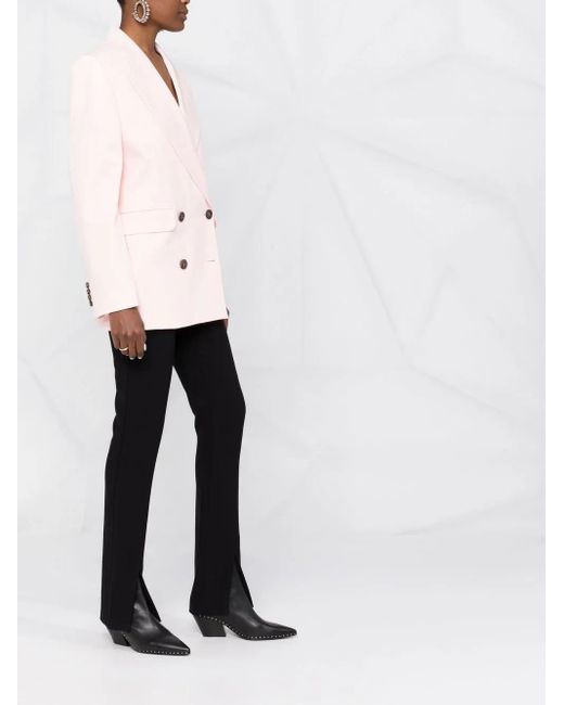 McQueen Pink Double-Breasted Boxy Blazer