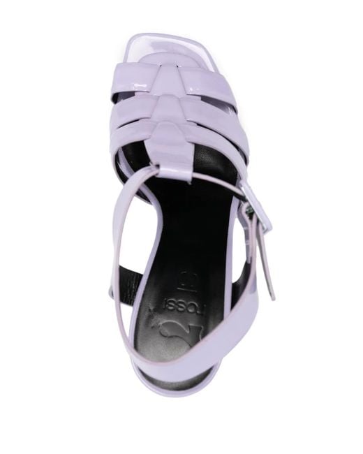 Sergio Rossi White 135Mm Open-Toe Sandals