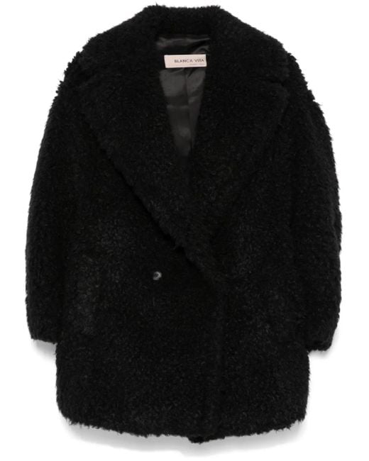 Blanca Vita Black Chary Coat