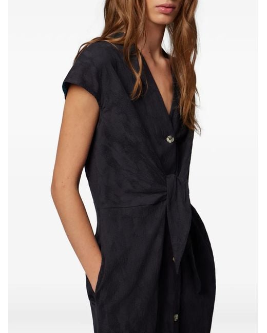 Paul Smith Black Robe Boutonnée À Taille Nouée