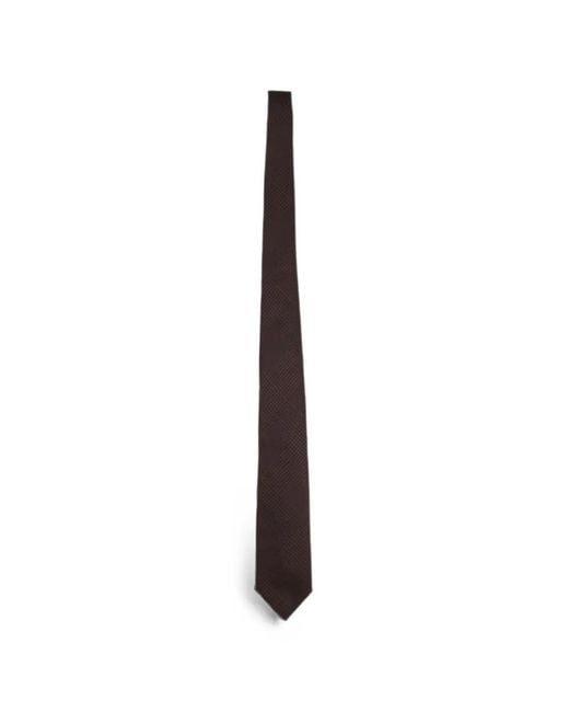 Tom Ford White Prince Of Wales Check-Pattern Tie for men
