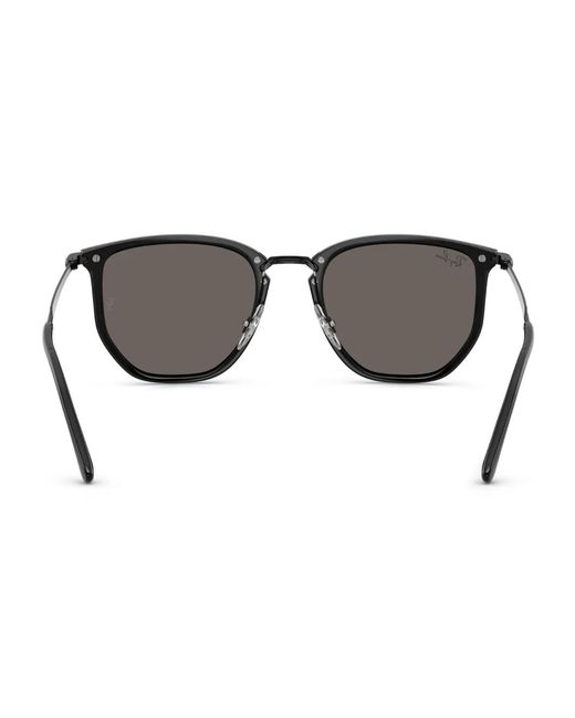 Ray-Ban Gray Geometric-Frame Sunglasses
