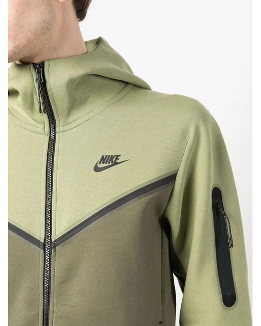 Nike Green Swoosh-Logo Detail Hoodie for men