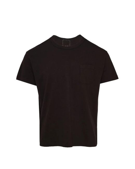 Visvim Black Pocket-Detail T-Shirt for men